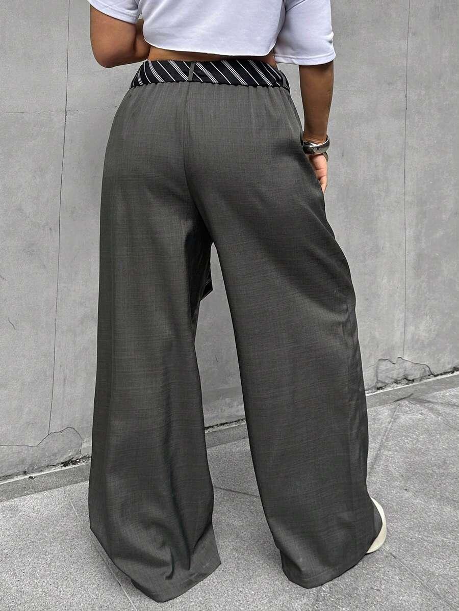 szare spodnie casual