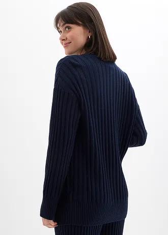 granatowy sweter kardigan 