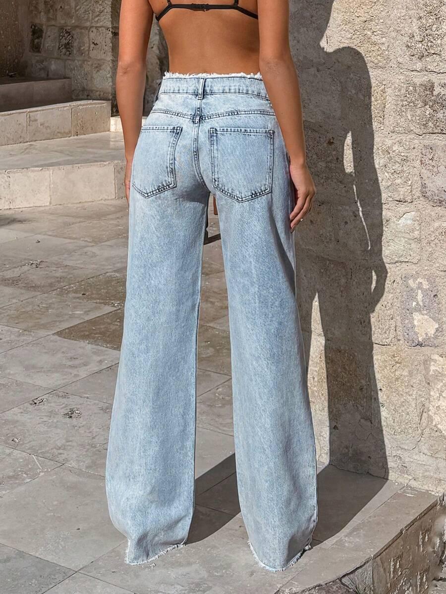 PROSTE SPODNIE JEANS 