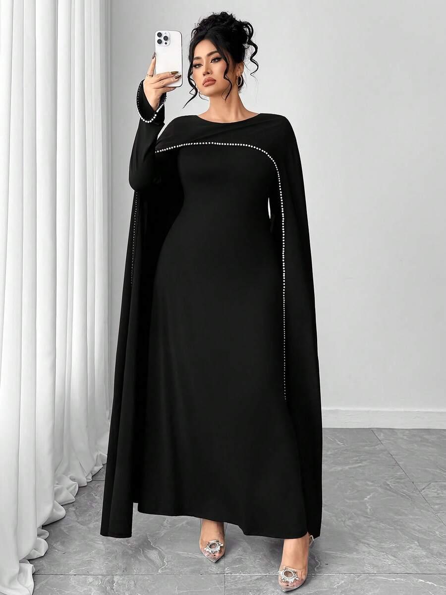 czarna maxi sukienka