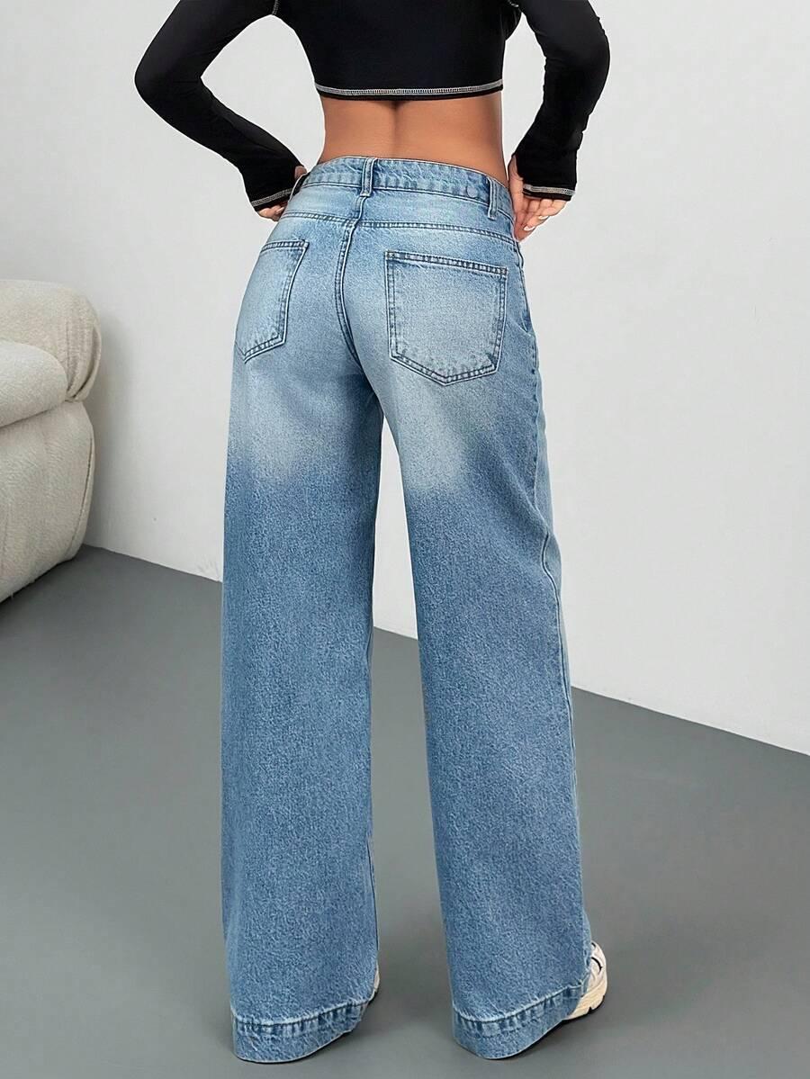 NIEBIESKIE SPODNIE JEANS