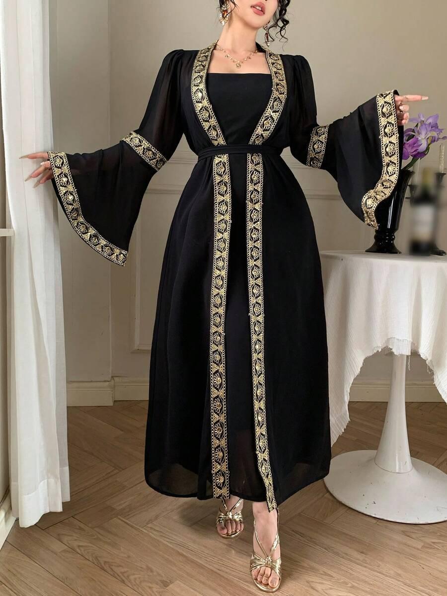 czarna maxi sukienka 