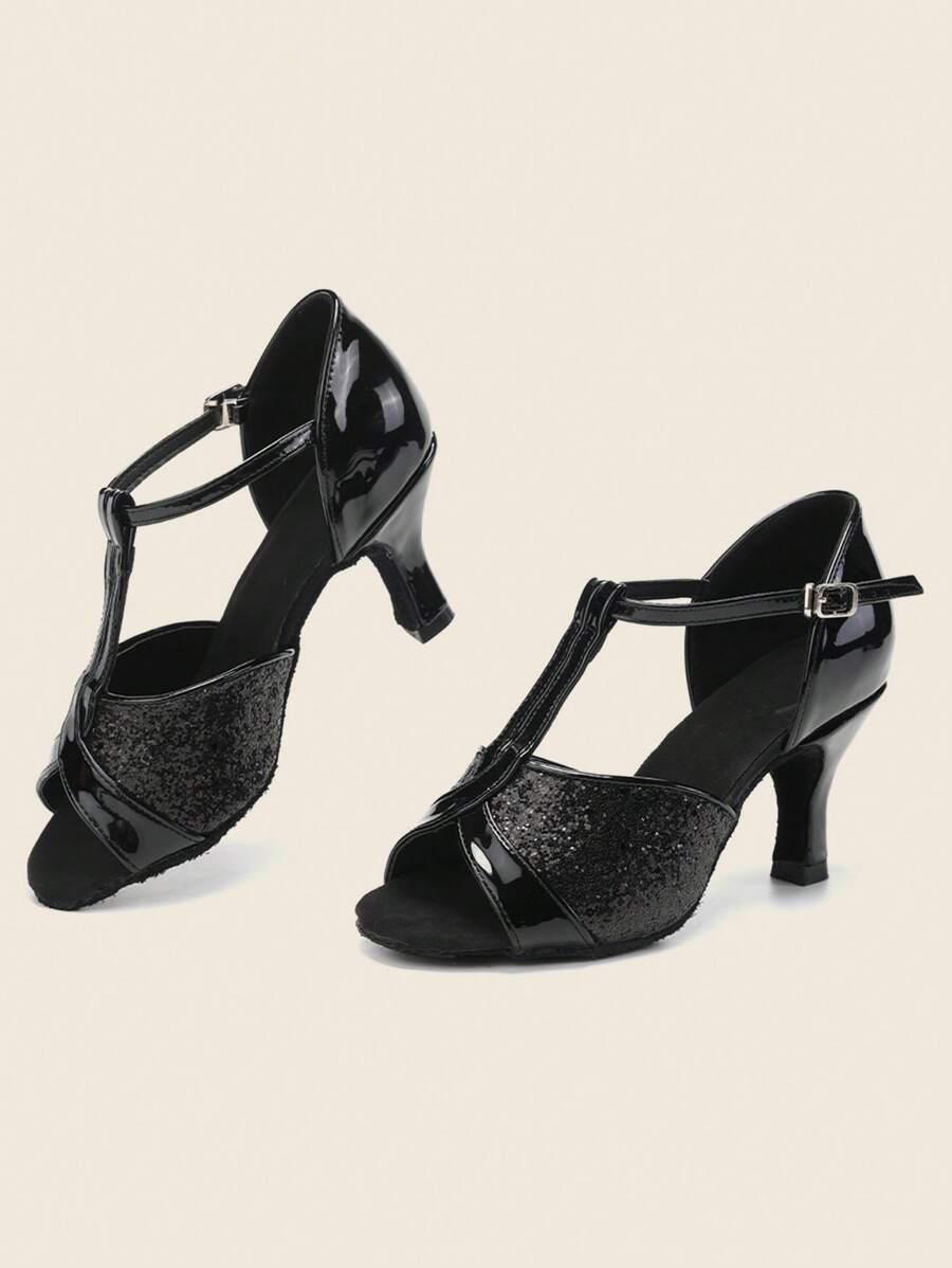 czarny buty do tańca