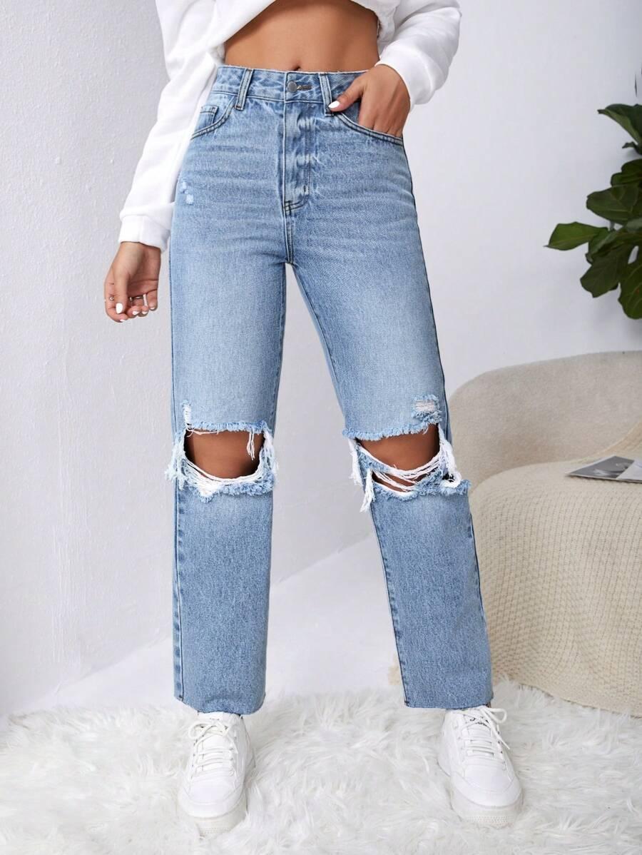NIEBIESKIE SPODNIE JEANS 