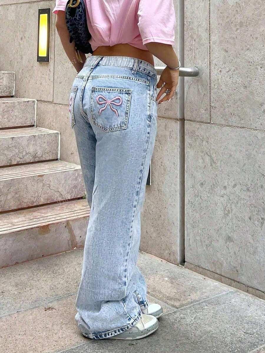 NIEBIESKIE SPODNIE JEANS