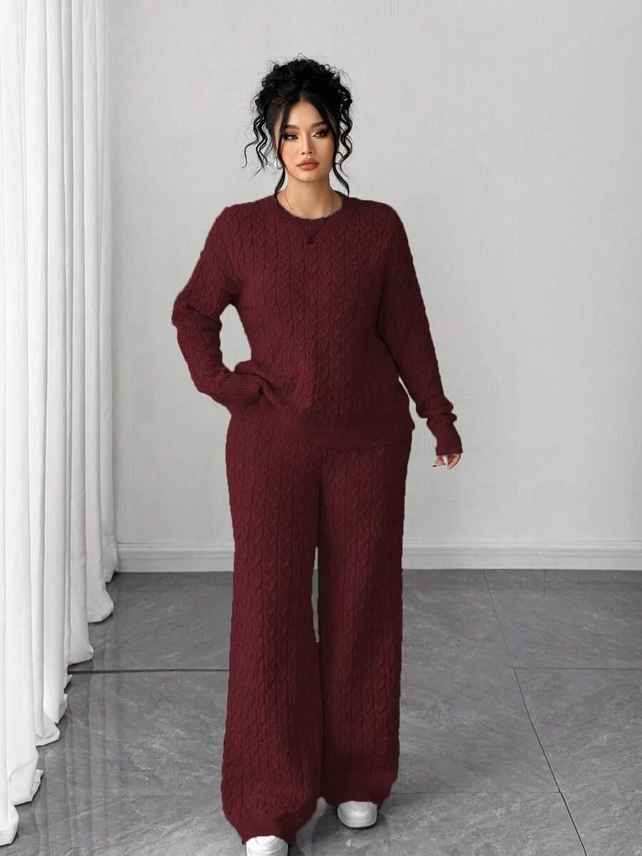 SWETER SPODNIE KOMPLET
