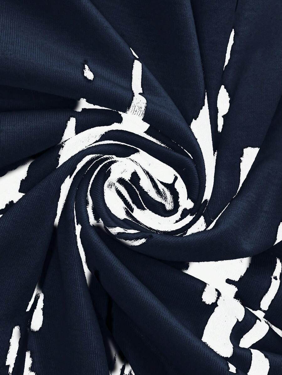 SUKIENKA przed kolano PRINT
