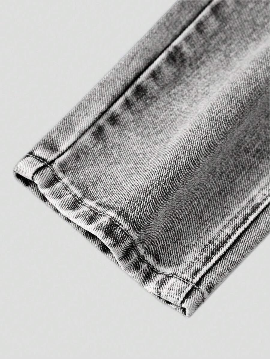 szare spodnie jeans
