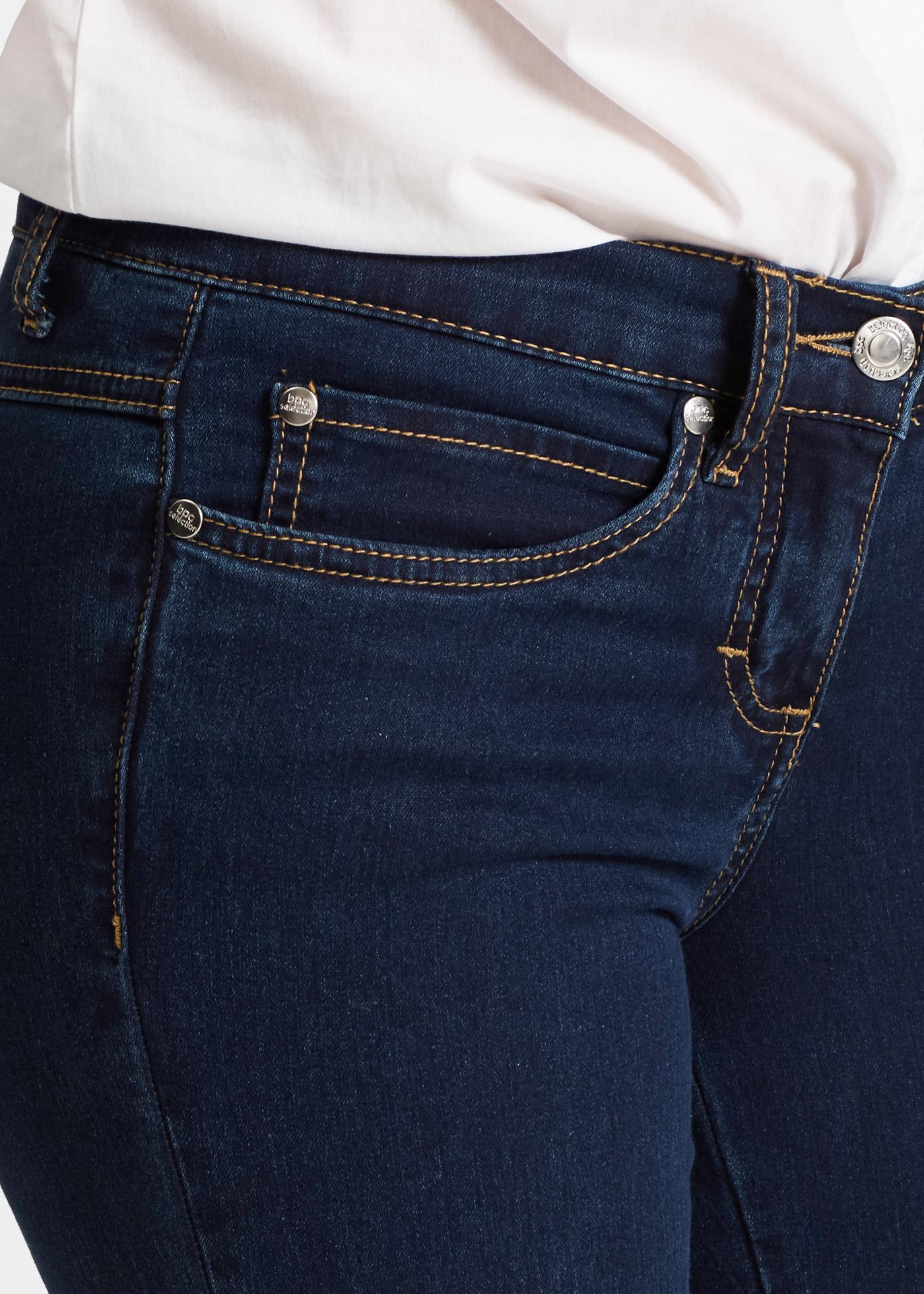 GRANATOWE SPODNIE JEANS