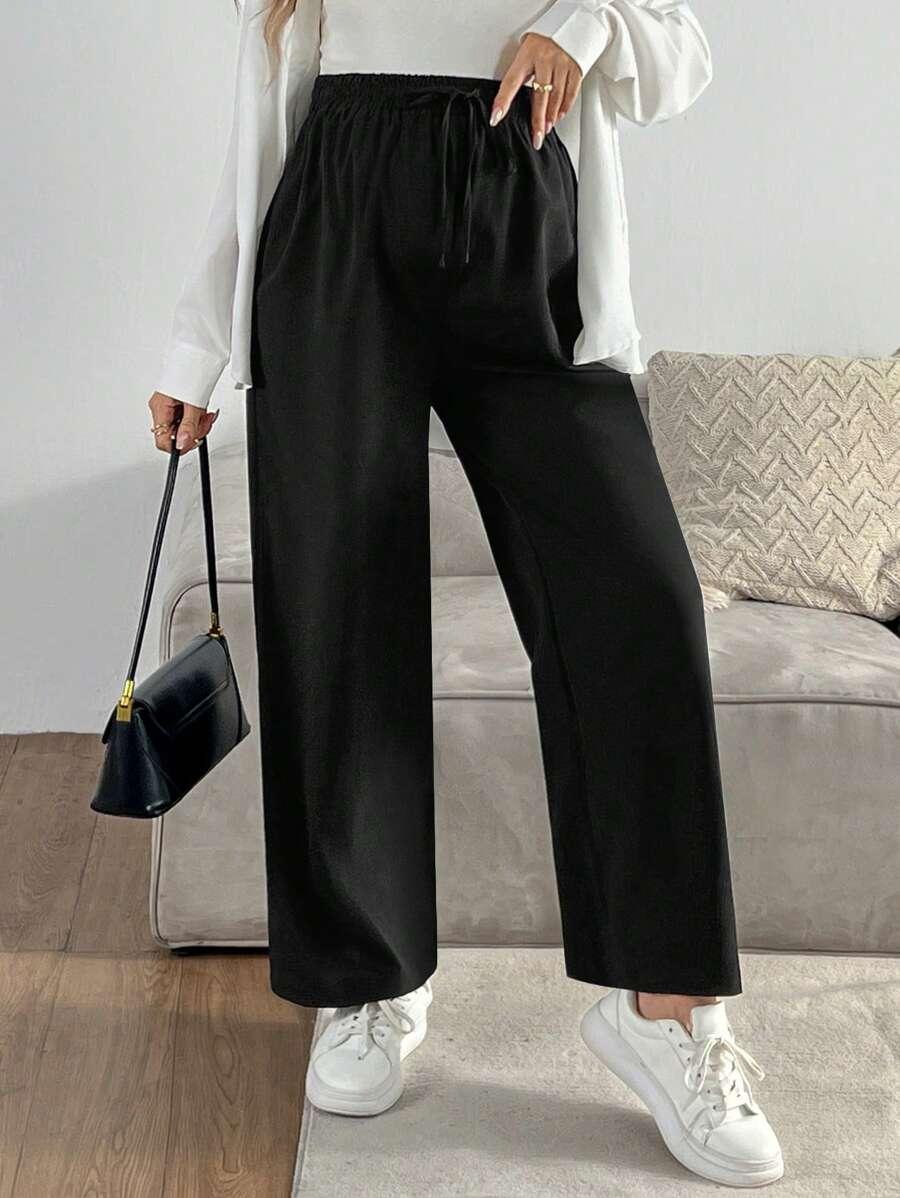 czarne spodnie casual