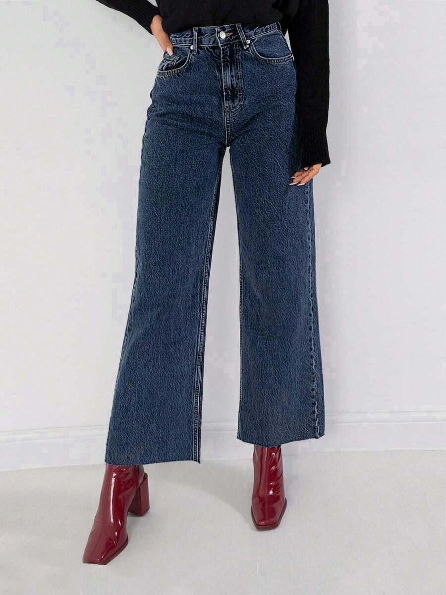 SPODNIE JEANS PROSTA NOGAWKA