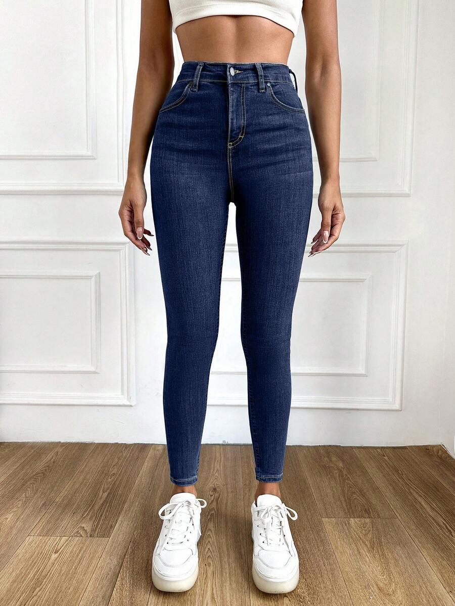 NIEBIESKIE SPODNIE JEANS 