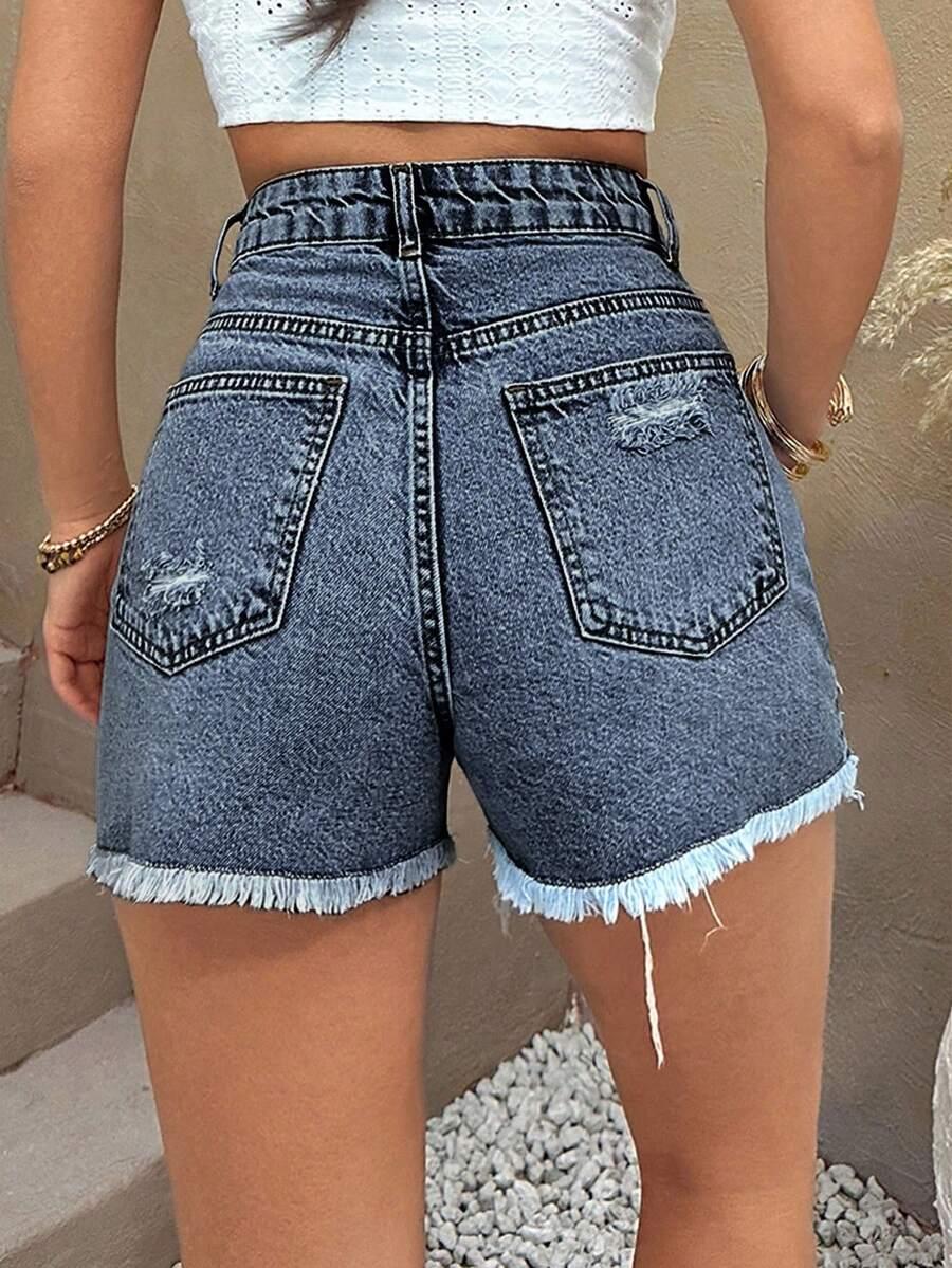 NIEBIESKIE SPODENKI JEANS