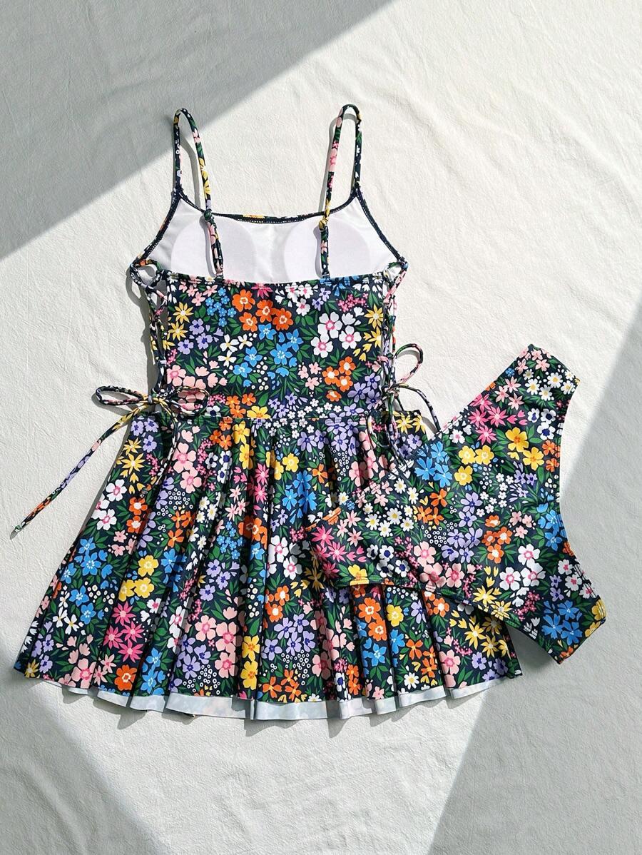 TANKINI DWUCZĘŚCIOWE DAMSKIE W KWIATY