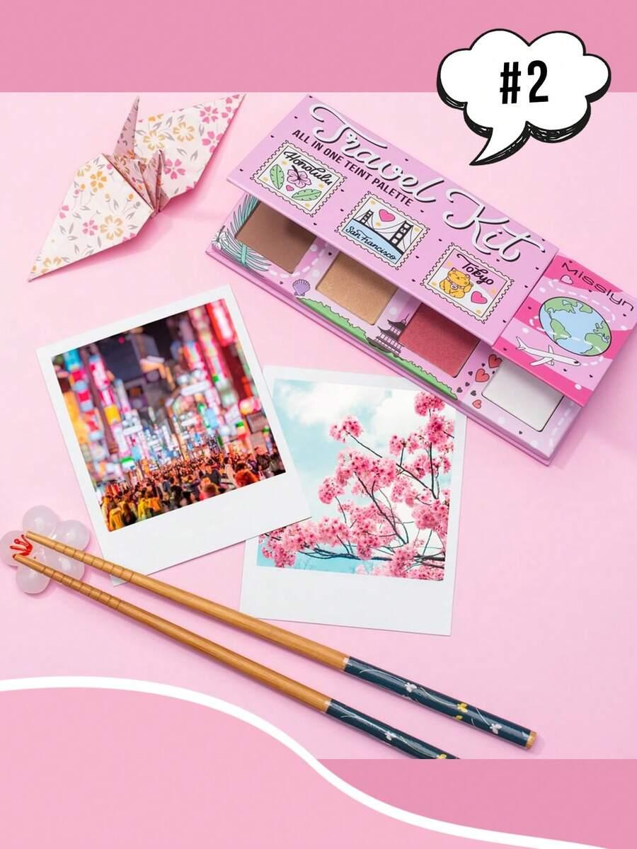 4w1 paleta bronzer róż puder rozświetlacz JETSETTER 