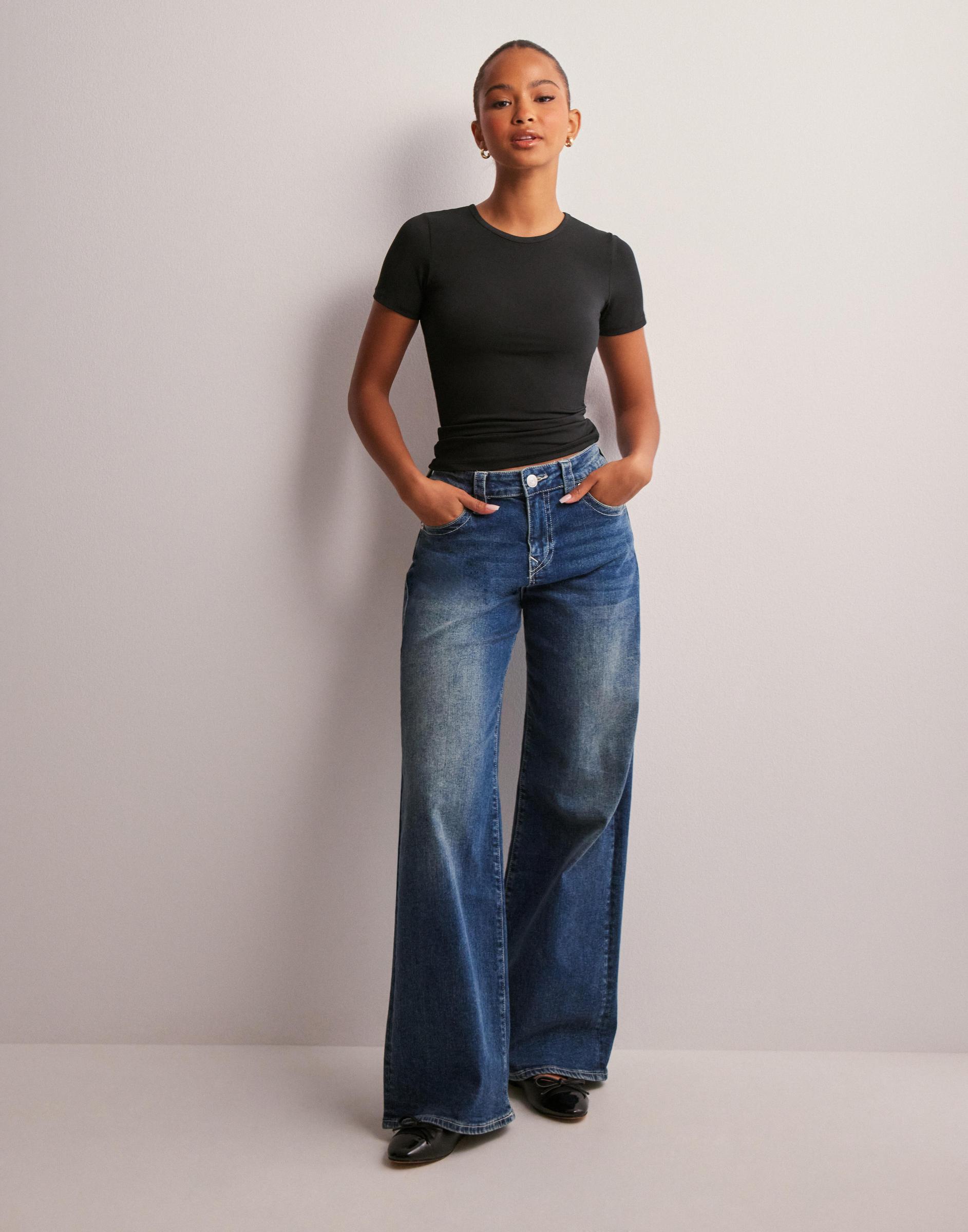 czarny dopasowany t-shirt basic