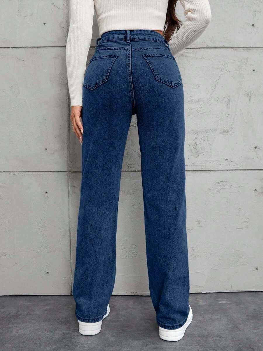 NIEBIESKIE SPODNIE JEANS