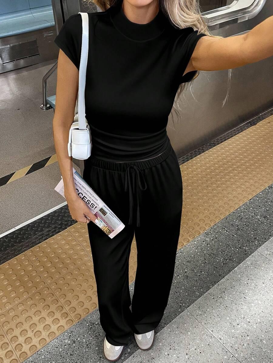 czarny top basic