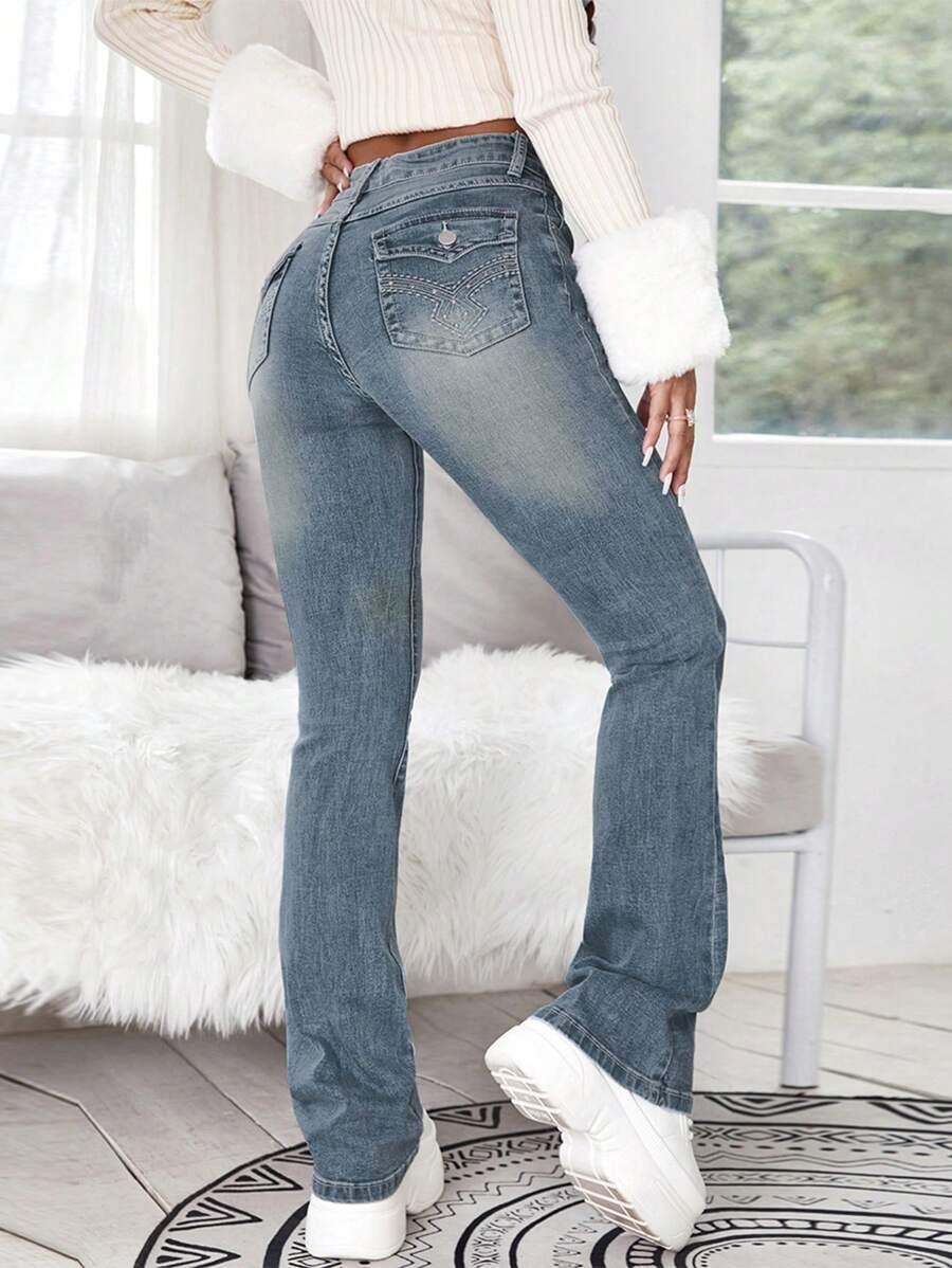 NIEBIESKIE SPODNIE JEANS