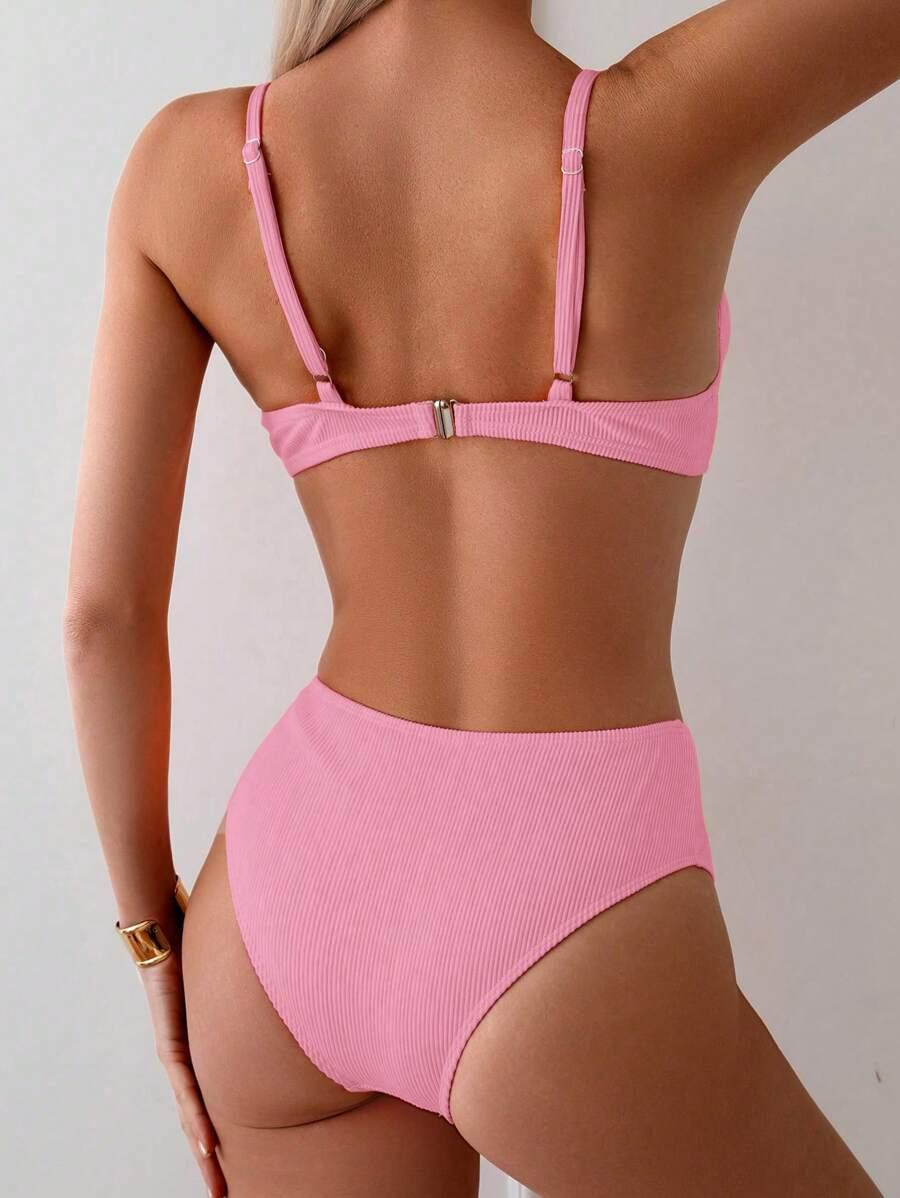 prążkowana góra od bikini 