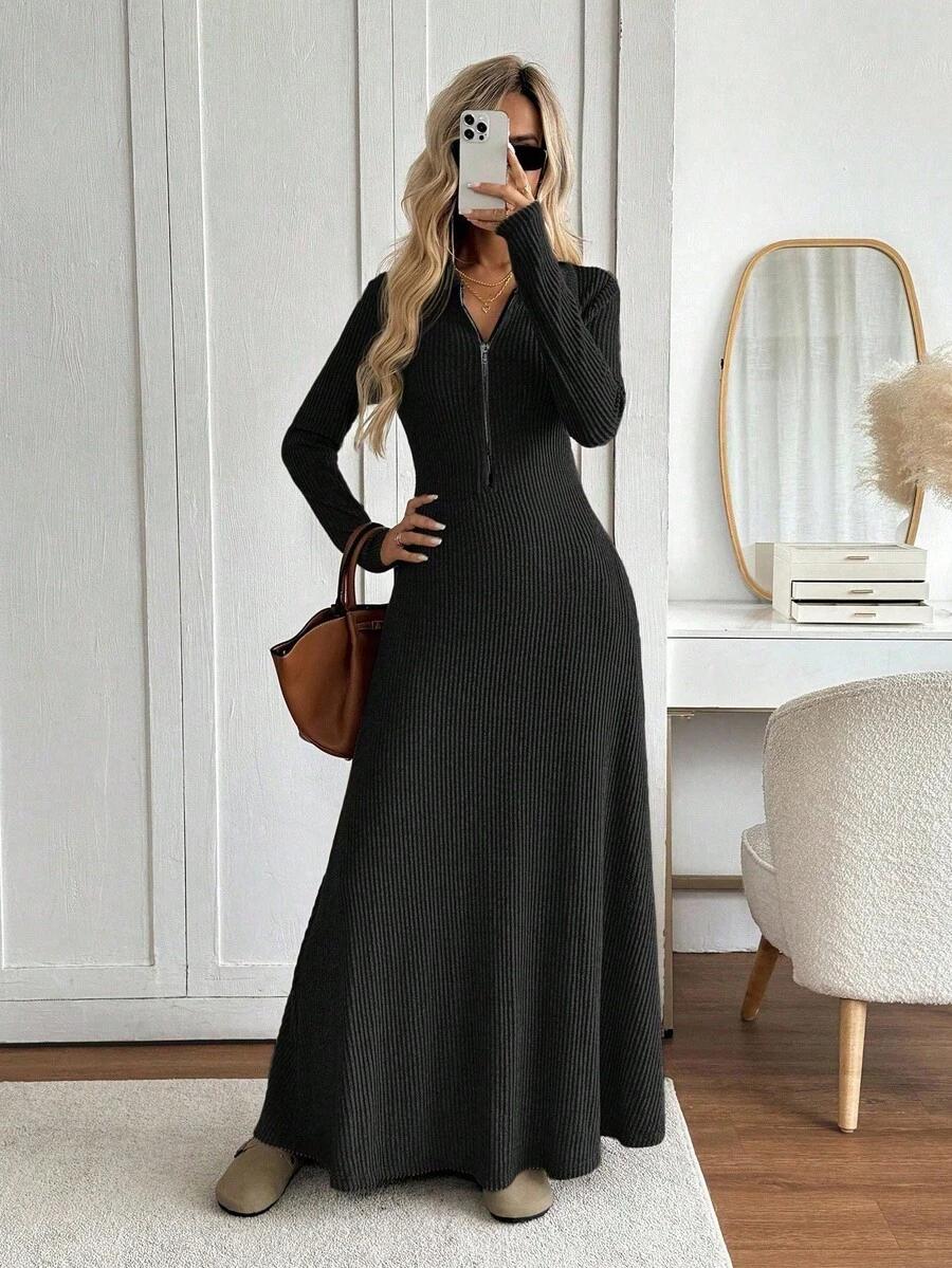 czarna maxi sukienka 