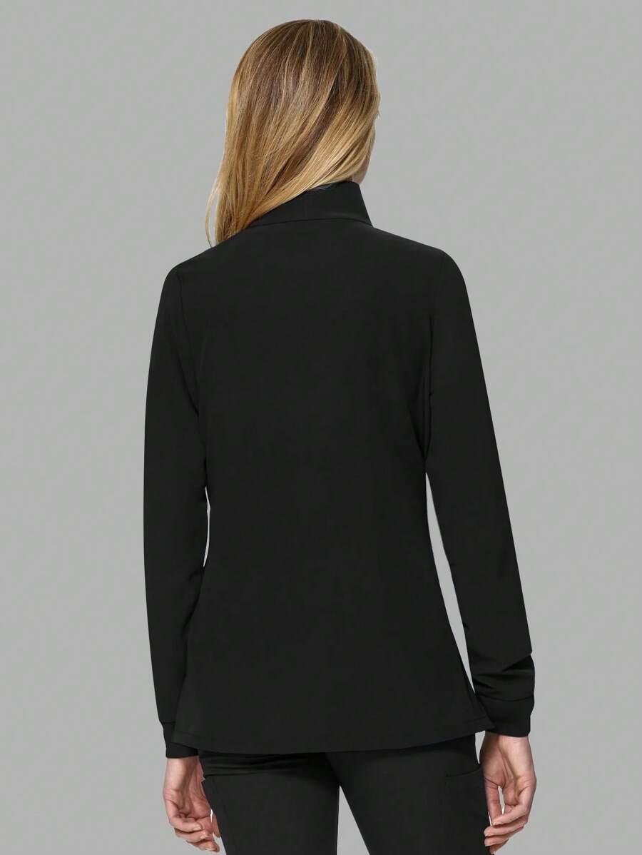 CZARNA BLUZA ZAMEK STÓJKA