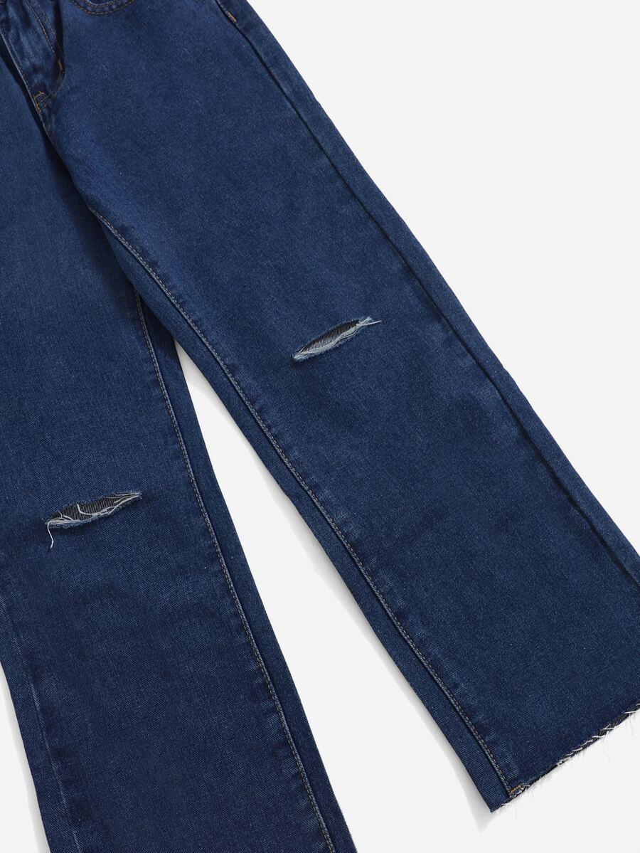 spodnie jeans przetarcia