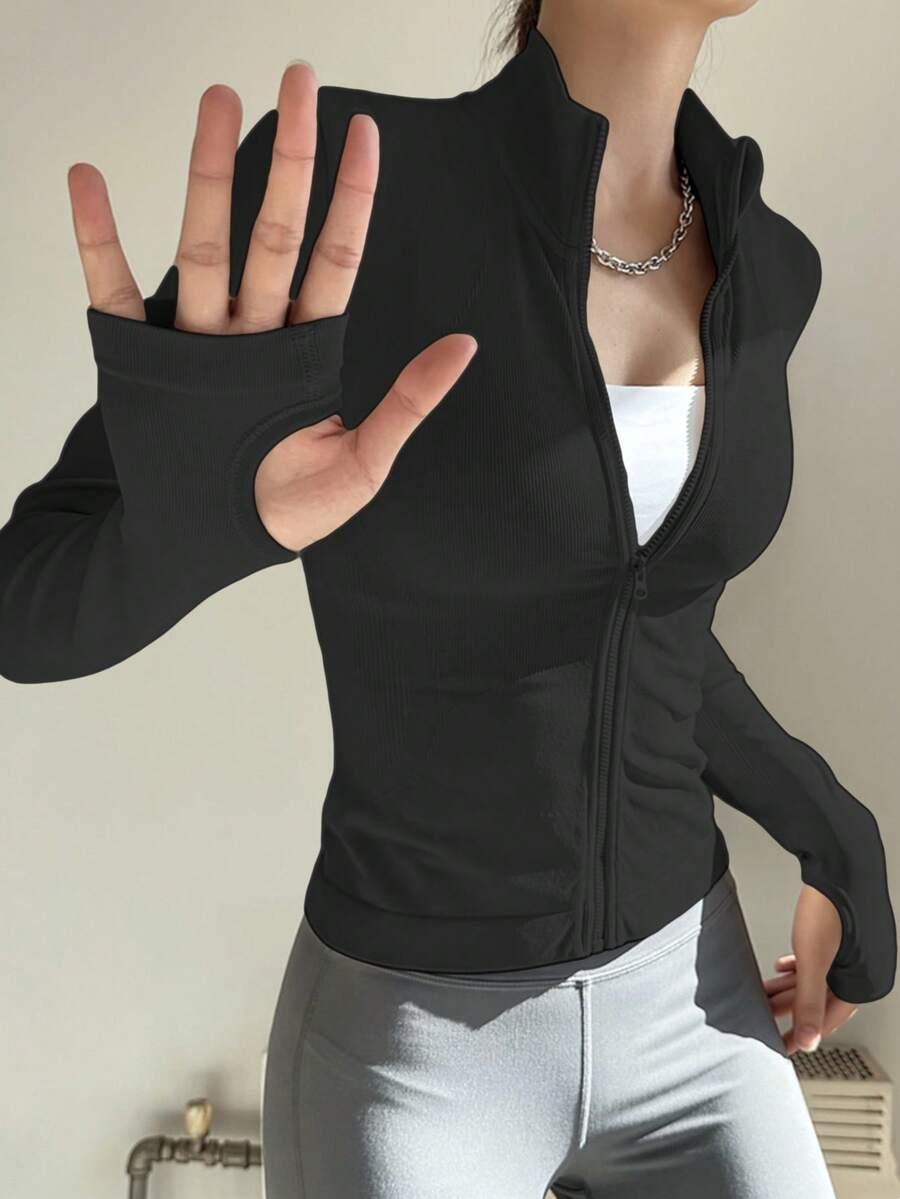 CZARNA ROZPINANA BLUZA