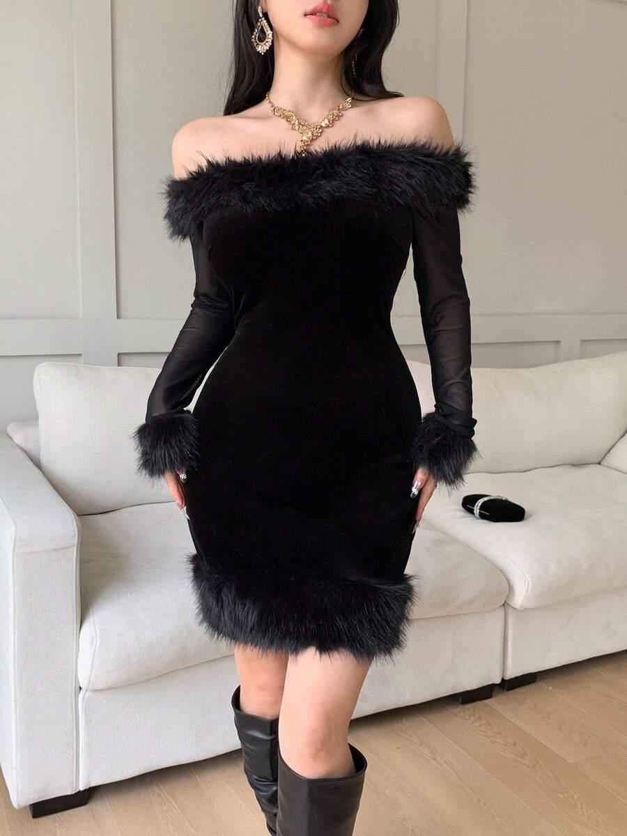 czarna mini sukienka