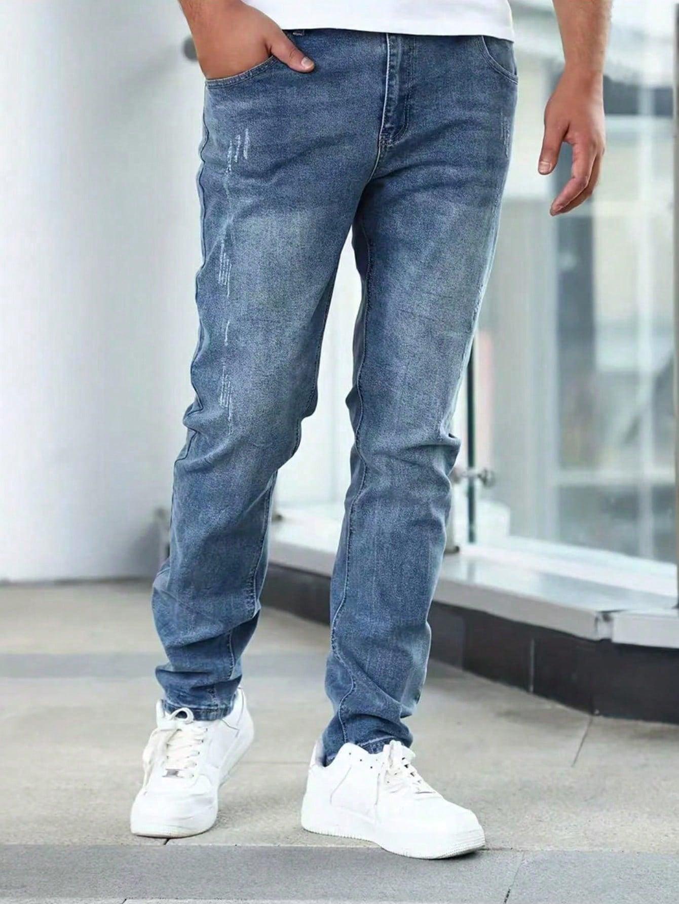 NIEBIESKIE SPODNIE JEANS
