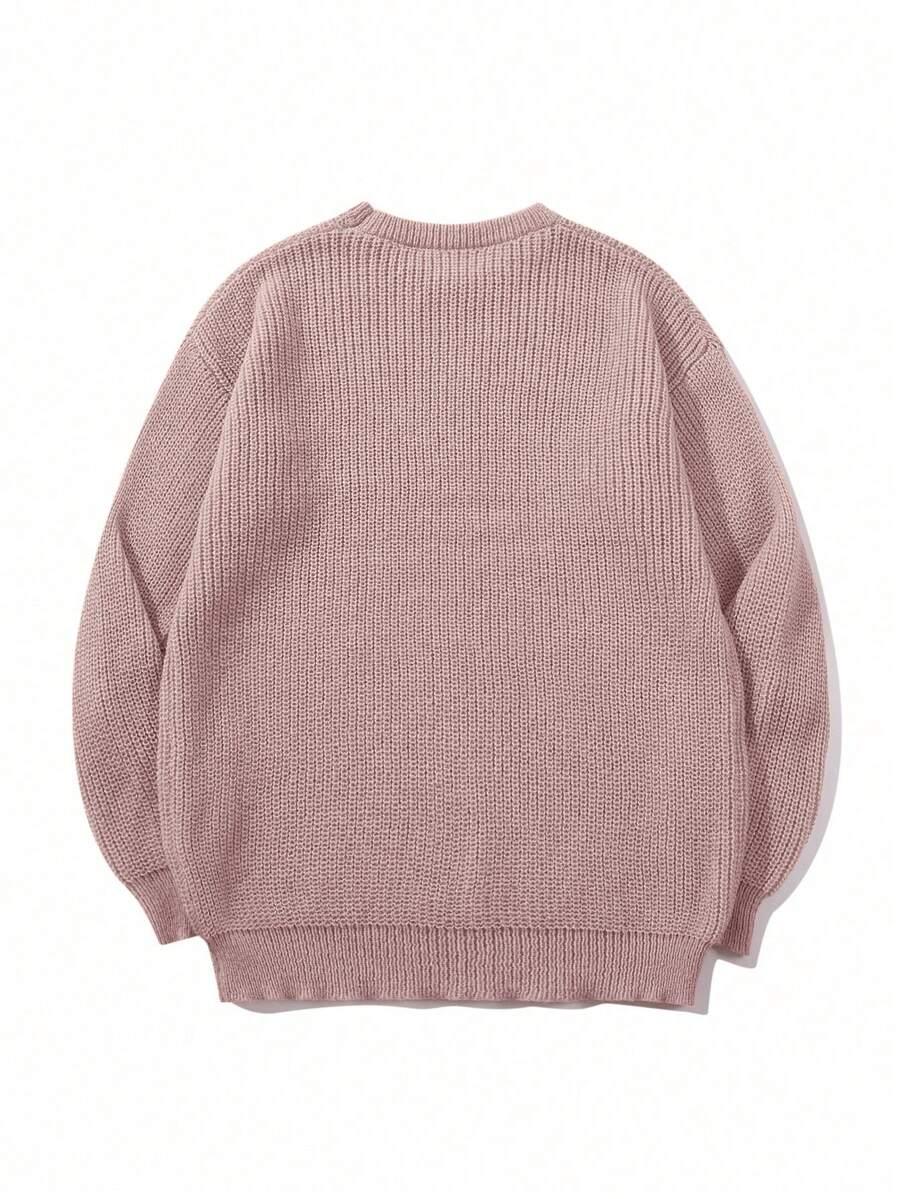 różowy sweter długi rękaw