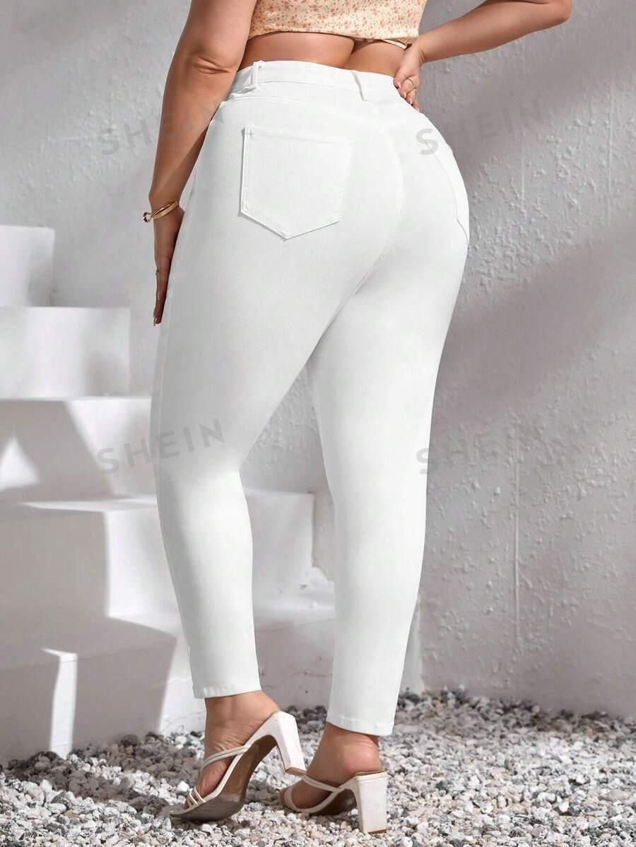 JEANSY DAMSKIE SLIM WYSOKI STAN BAWEŁNA