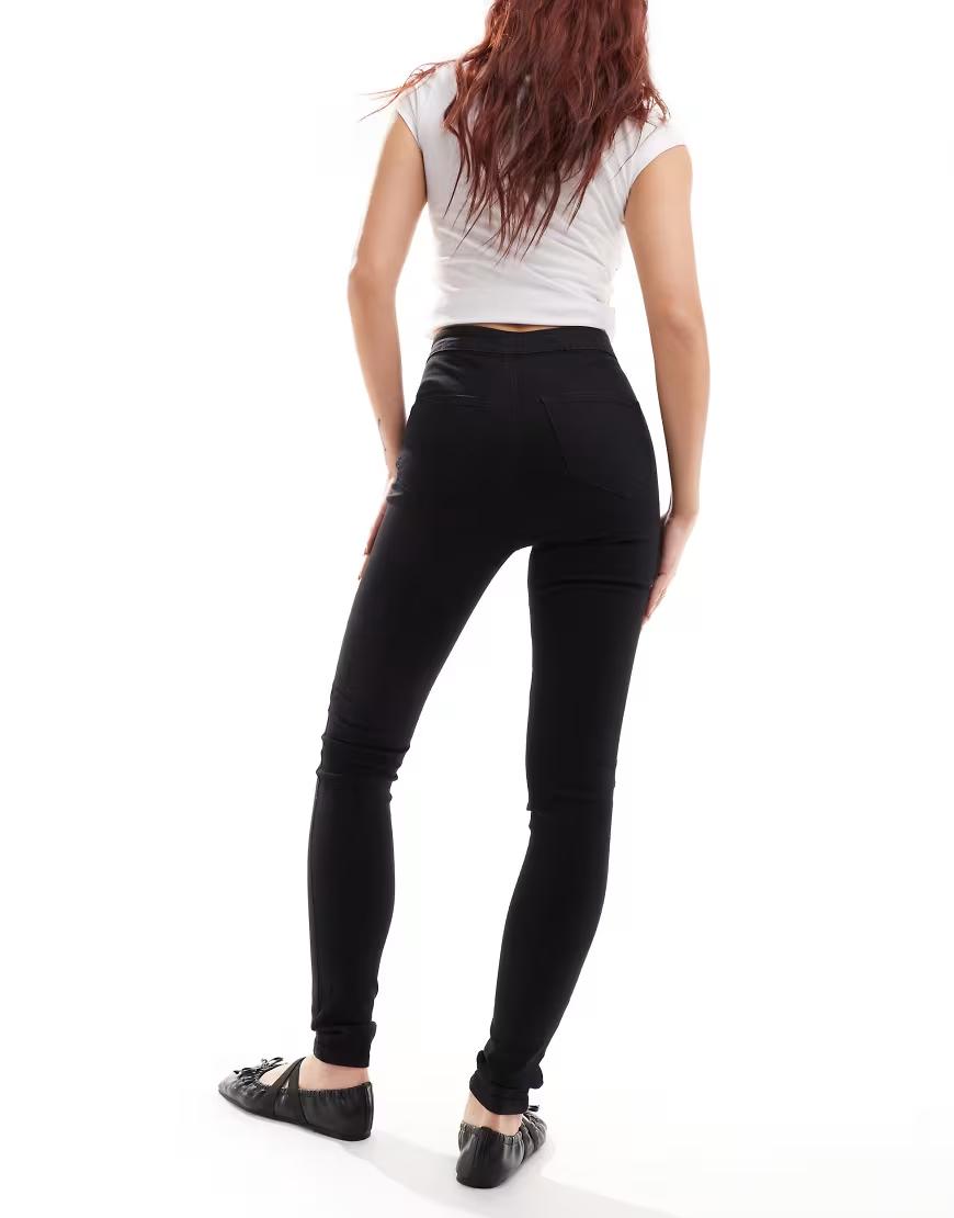 CZARNE SPODNIE JEANS