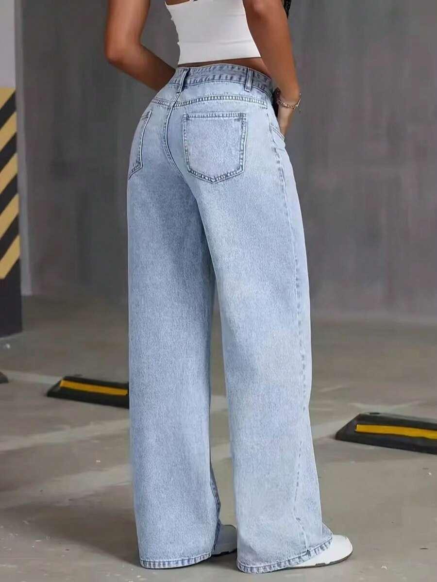 SPODNIE JEANS ZDOBIENIA
