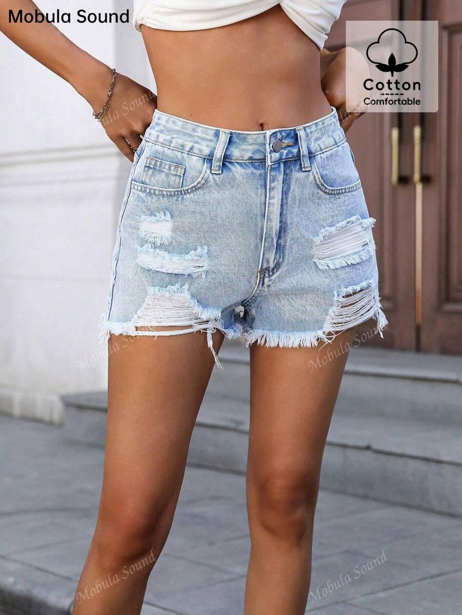NIEBIESKIE SPODENKI JEANS