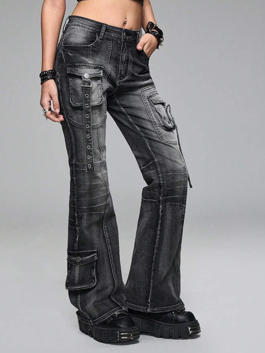 spodnie jeans kieszenie