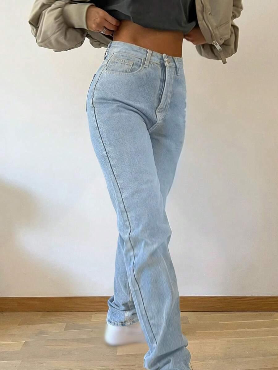 NIEBIESKIE SPODNIE JEANS