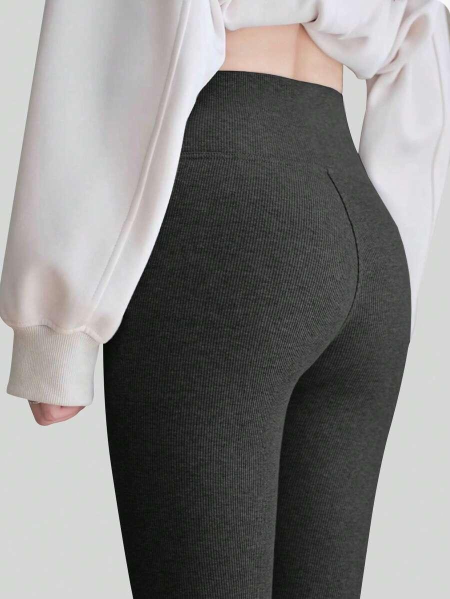 szare OCIEPLANE LEGGINSY