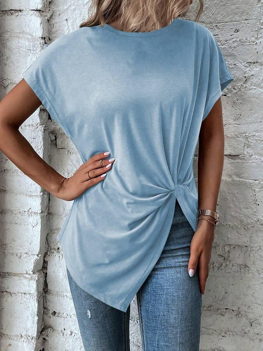 NIEBIESKA BLUZKA CASUAL