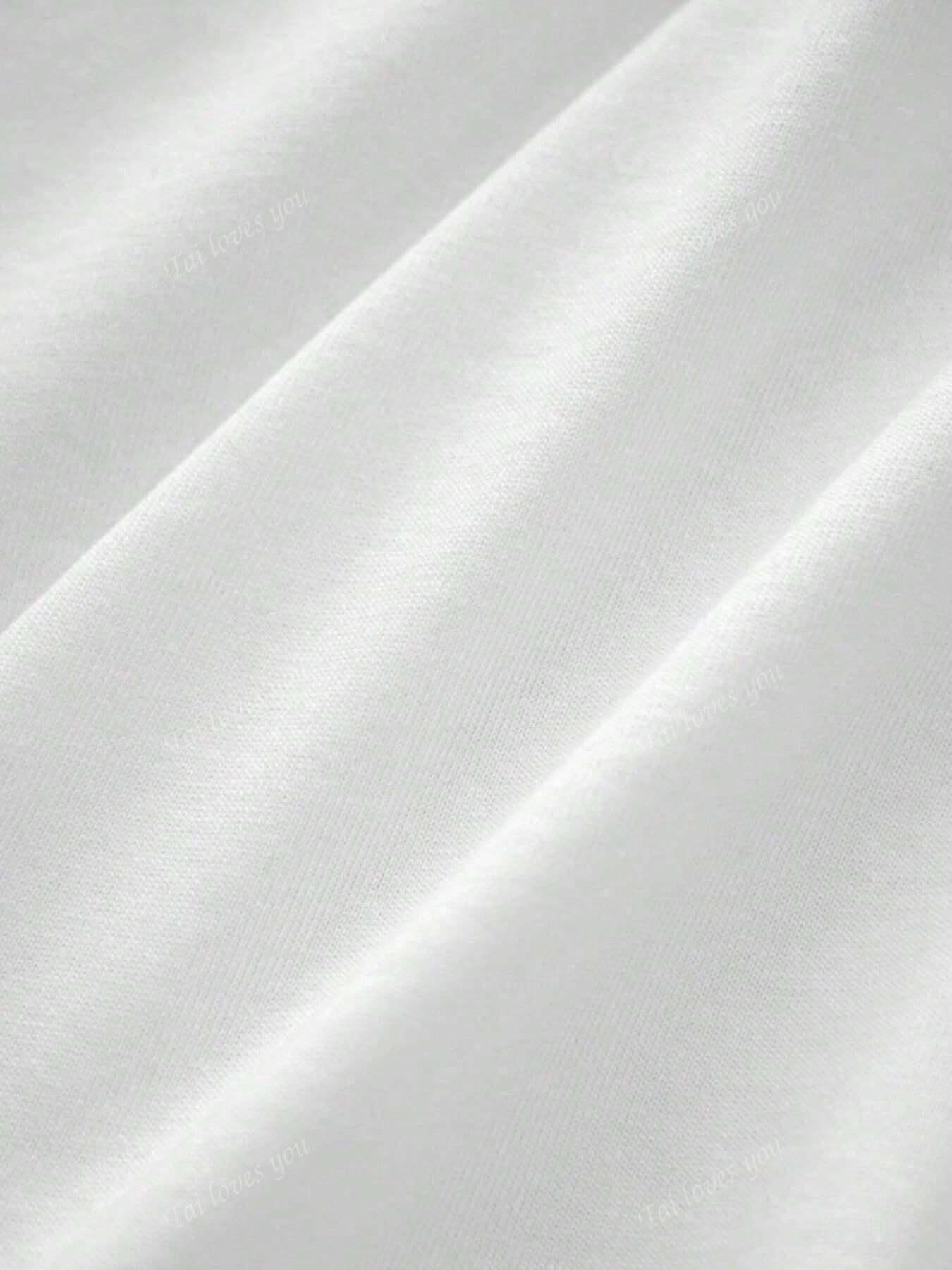 biały t-shirt nadruk