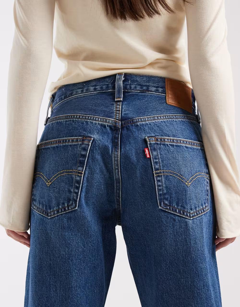 NIEBIESKIE PROSTE SPODNIE JEANS