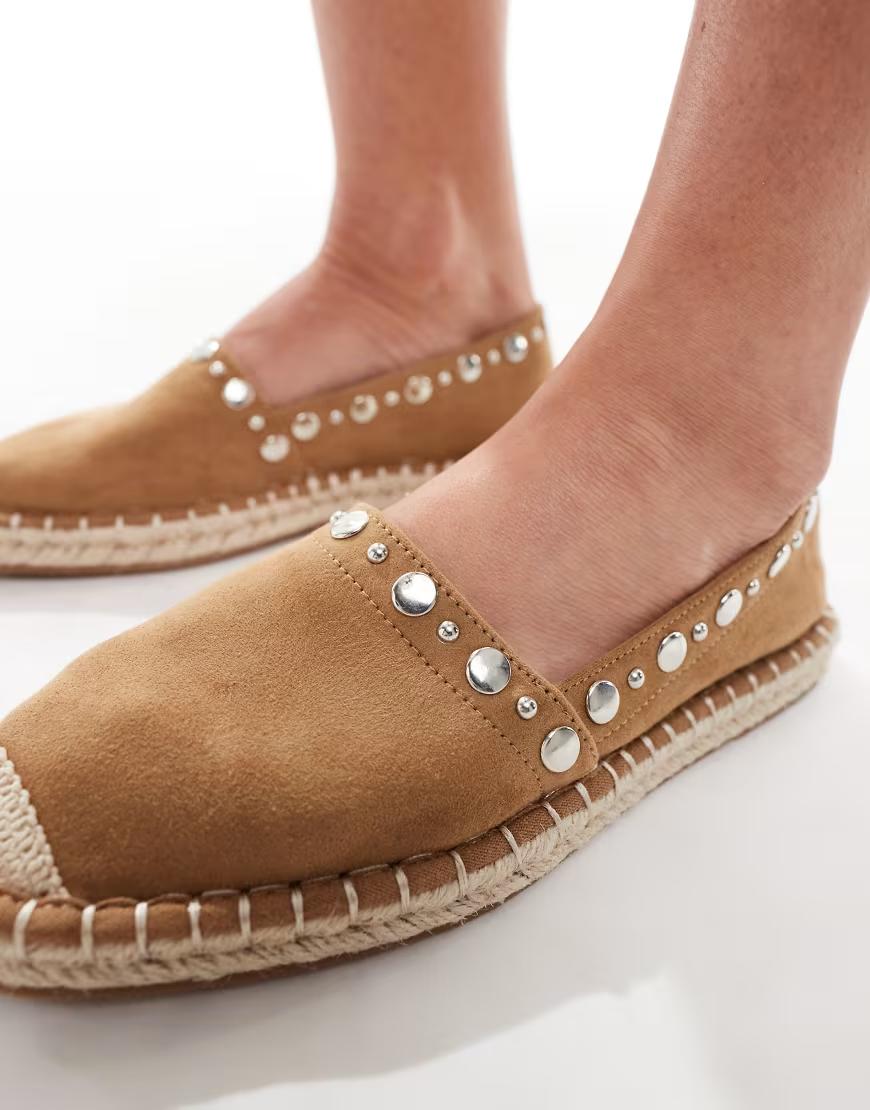 BRĄZOWE ESPADRYLE ZDOBIENIE