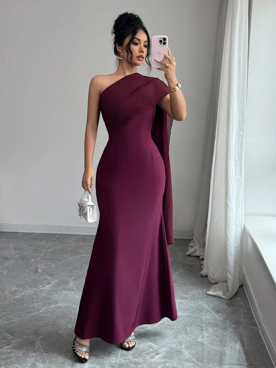BURGUNDOWA MAXI SUKIENKA