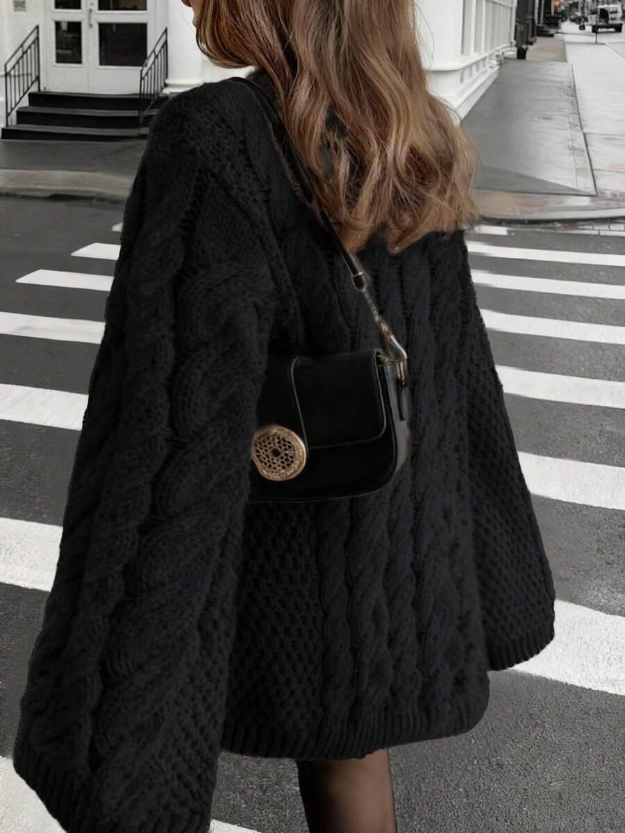 CZARNY SWETER OVERSIZE 