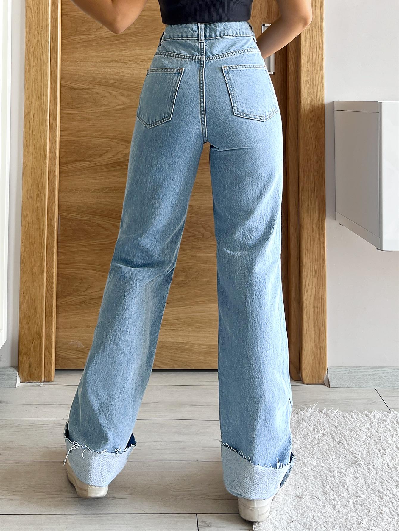 NIEBIESKIE SPODNIE JEANS 