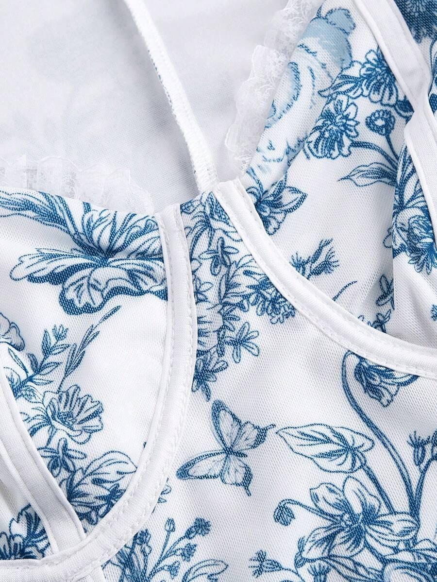 sukienka wzór kwiaty