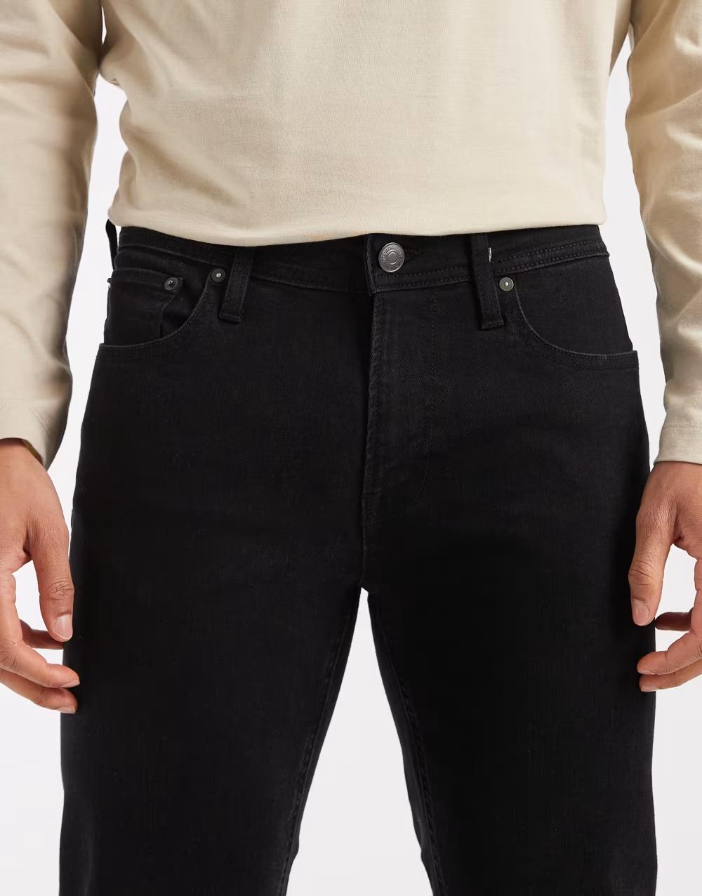 CZARNE SPODNIE JEANS