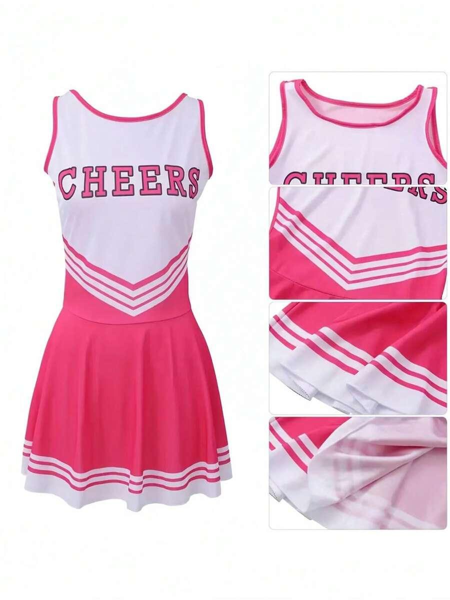 różowy kostium cheerleaderki