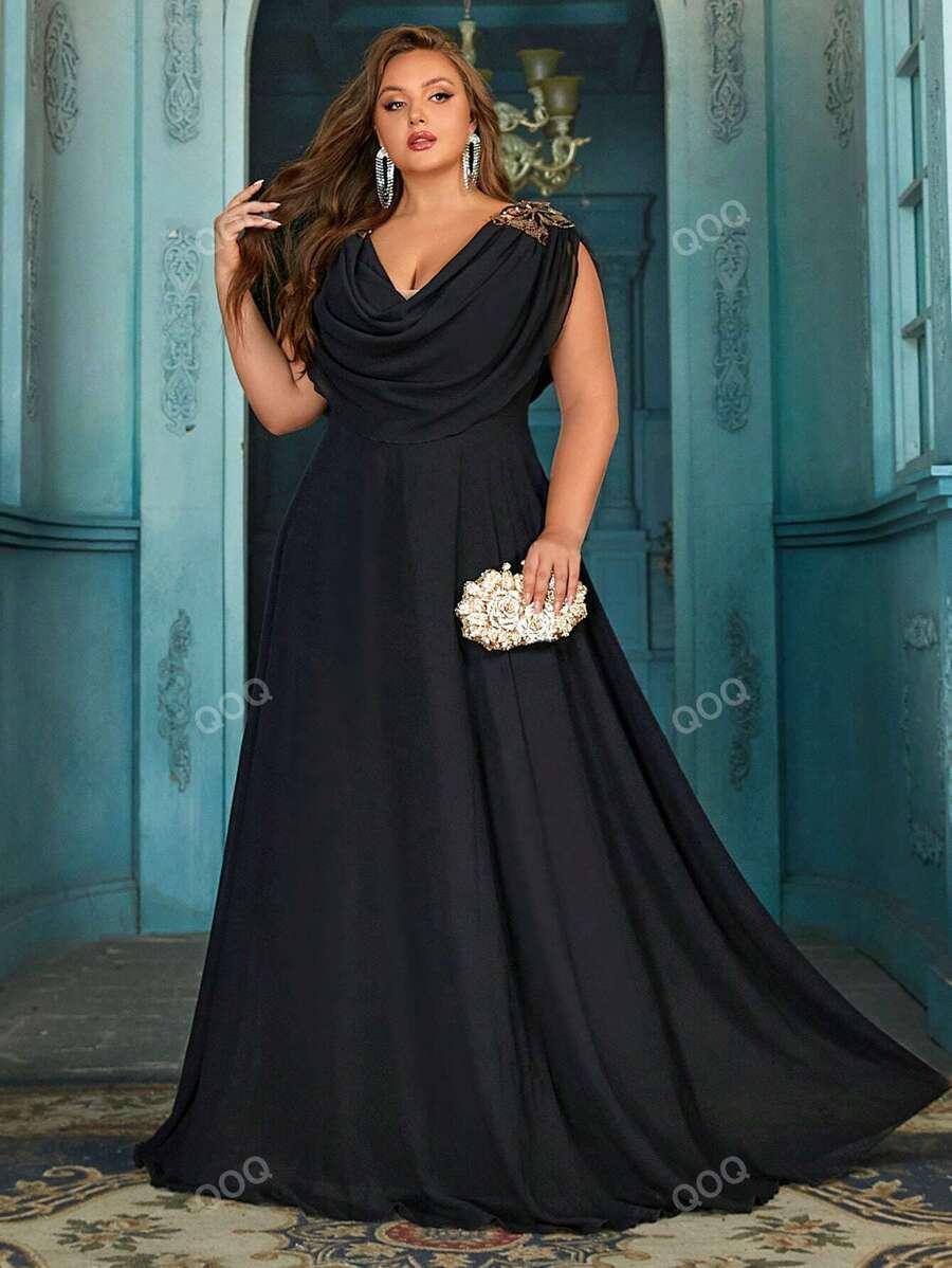 CZARNA MAXI SUKIENKA