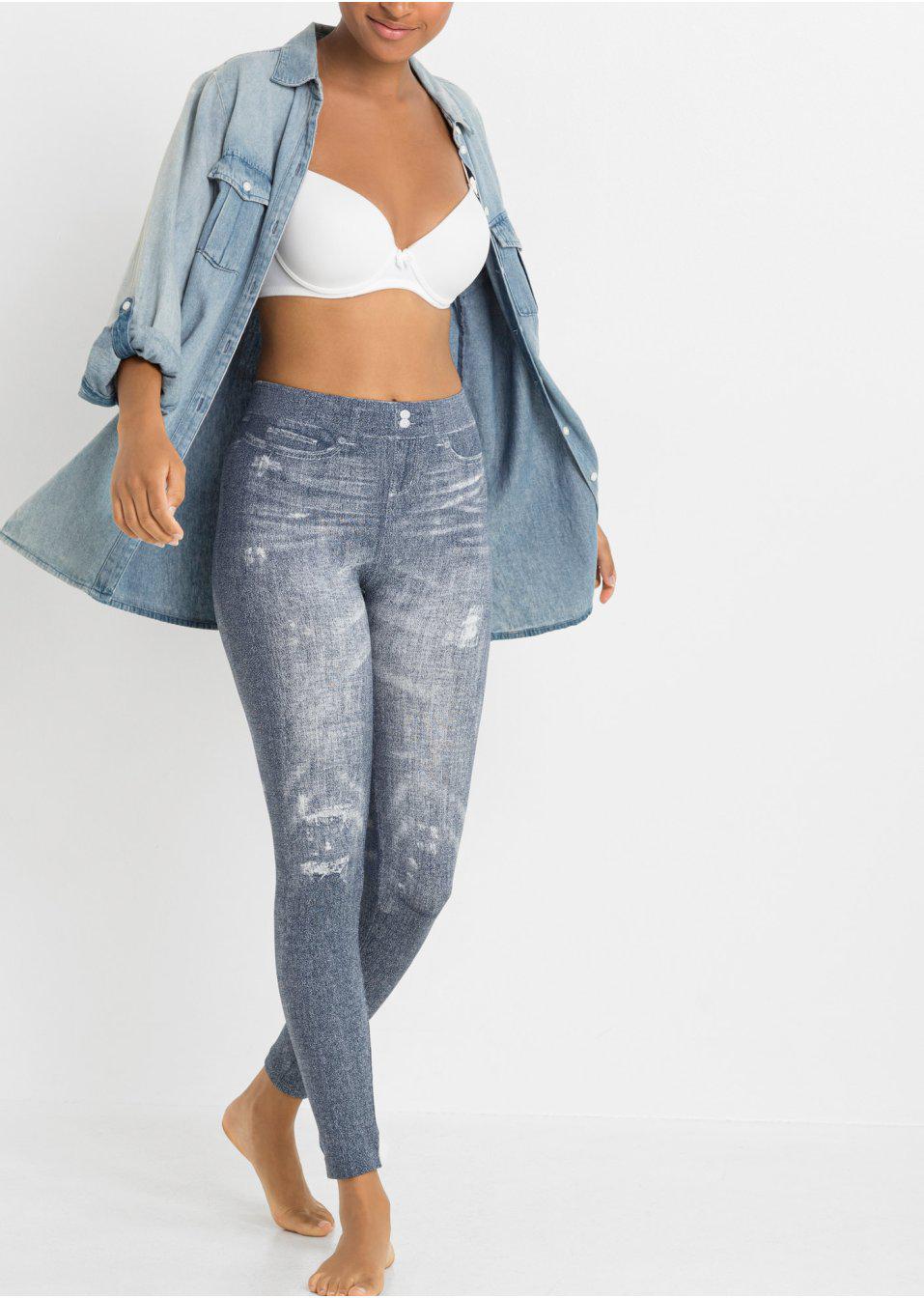 LEGGINSY DAMSKIE PRZECIERANE